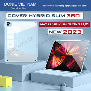 Bao da Ipad Ốp Ipad Hybrid Slim Xoay Ngang Dọc 360 Độ Cho Air 4,5 Gen 7,8,9,10 Pro 11, Pro 12.9 - Vỏ Case Ipad Có Khe Sạ