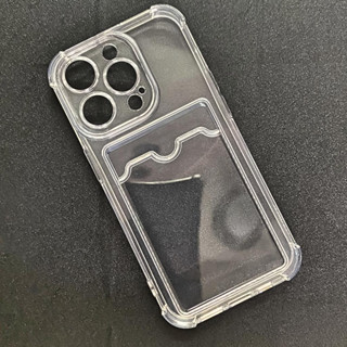 Ốp Lưng iPhone 14 Pro Dẻo Trong Suốt Có Khe Đựng Thẻ