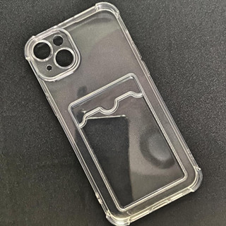 Ốp Lưng iPhone 14 Plus Dẻo Trong Suốt Có Khe Đựng Thẻ