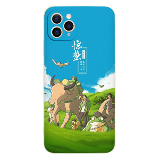 Ốp lưng điên thoại ốp iphone nhiều động vật trên thảm cỏ xanh 7 8 X XS XS Max 11 12 13 14 Pro Max e5939