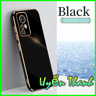 Ốp lưng dẻo mạ vàng Xiaomi Redmi Note 10 10s Note 12 4g Note 10 pro Redmi 9A 9C A1 viền vuông sang trọng