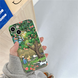 Ốp lưng iphone cô bé dưới tán cây lựu 14 Pro max 6 7 Plus 8 Plus 11 11 Prm X Xs max 12 Pro 13 14 e5941