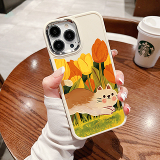 Ốp lưng iphone Ốp điện thoại mềm Mèo hoa cho iPhone 11 Pro 11 12 13 Pro max XS max XR 7 plus 8plus Se sg1021