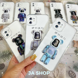 (2/4) Ốp Lưng Gấu Bearbrick Trong Suốt Chống Sốc Sành Điệu-JA SHOP