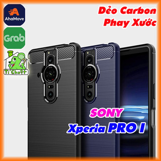 [Ảnh Thật] Ốp Lưng SONY XPERIA PRO I Dẻo Carbon Phay Xước Chống Sốc