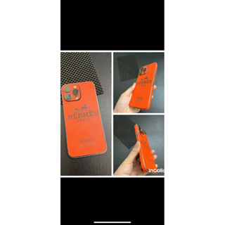 Dán Da 3M Mầu Cam full lưng , viền , camera cho máy iphone 13 14 14pro
