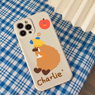 Ốp lưng iphone viền vuông Charlie ngộ nghĩnh iPhone 14 13 12 11 Pro Max SE 2020 X XR XS 8 7 ip 6S 6 Plus e1577