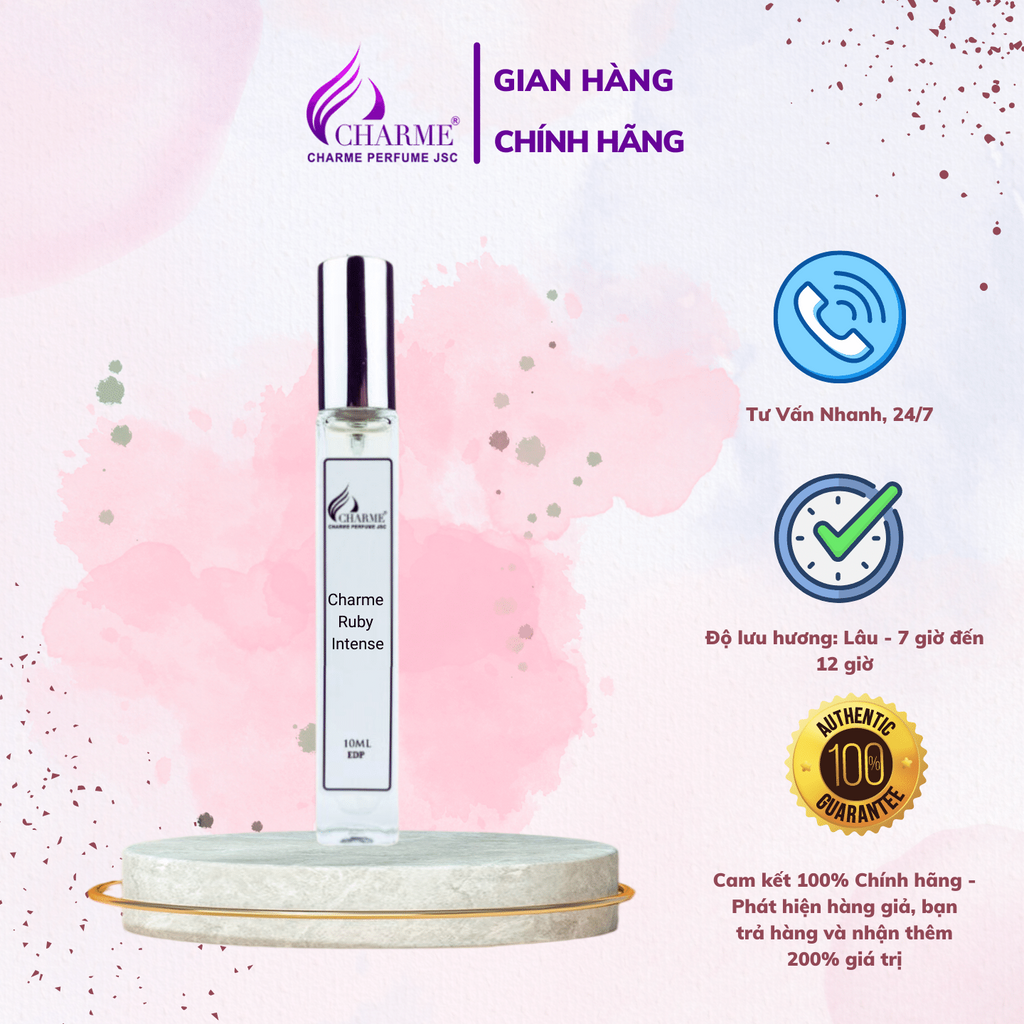 Nước Hoa Nam Charme Ruby Intense 10ml
