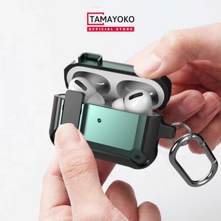 Ốp Case Vỏ Bảo Vệ Dành Cho Airpod Pro 2 (Gen 2 - 2022) Tamayoko Có Móc Khóa Chống Rơi Nắp