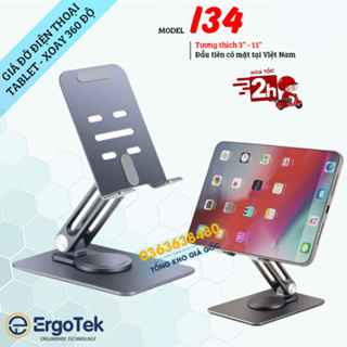 Giá đỡ điện thoại ErgoTek I34 - Hợp Kim Nhôm - Phù Hợp iPhone Xiaomi Samsung Oppo - Tablet Ipad Loại Nhẹ