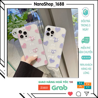 Ốp Lưng iPhone silicon Cạnh Vuông, Lỗ Camera Hình Trái Tim Dễ Thương ip 7Plus,8Plus,x,xs,xsmax,11,12,13,Pro,Promax