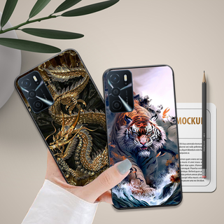 Ốp Oppo A16 - A16K in hình họa tiết rồng hổ 3d đẹp hot trend 2023