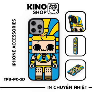 Ốp lưng IPhone KINOSHOP Pharaon viền dẻo đen silicon TPU chống ố vàng , chống va đập [ KN173 ]