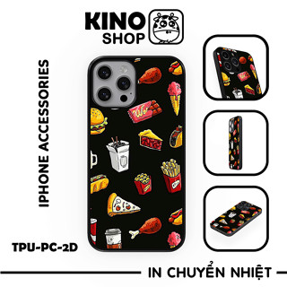 Ốp lưng iPhone KINOSHOP viền dẻo đen silicon TPU chống ố vàng , chống va đập [ KN27 ]