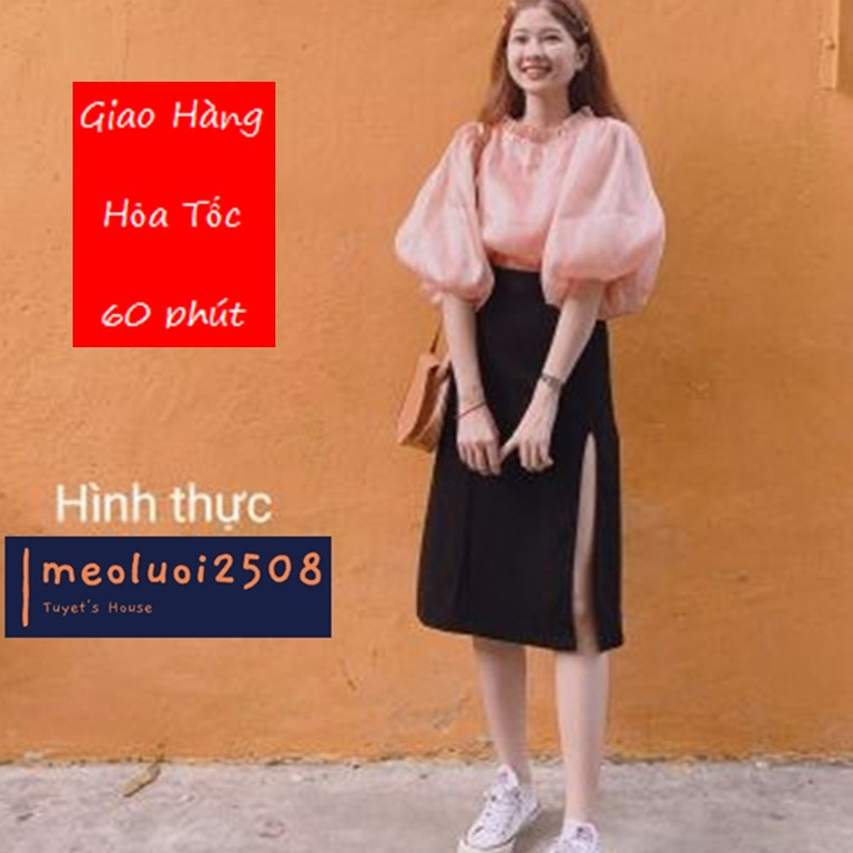 CHÂN VÁY MIDI XẺ TÀ Ẻ-1