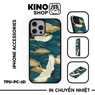 Ốp lưng iPhone KINOSHOP viền dẻo đen silicon TPU chống ố vàng , chống va đập [ KN23 ]