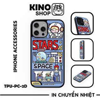 Ốp lưng IPhone KINOSHOP viền dẻo đen silicon TPU chống ố vàng , chống va đập [ KN243 ]