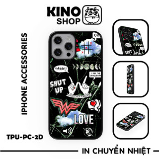 Ốp lưng IPhone KINOSHOP viền dẻo đen silicon TPU chống ố vàng , chống va đập [ KN293 ]