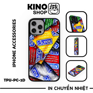 Ốp lưng iPhone KINOSHOP Durex Converse viền dẻo đen silicon TPU chống ố vàng , chống va đập [ KN87 ]