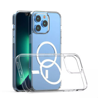 Ốp Lưng iPhone 13 Pro Dẻo Trong Chống Sốc Hổ Trợ Sạc Không Dây Magnetic