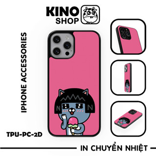 Ốp lưng IPhone KINOSHOP viền dẻo đen silicon TPU chống ố vàng , chống va đập [ KN423 ]