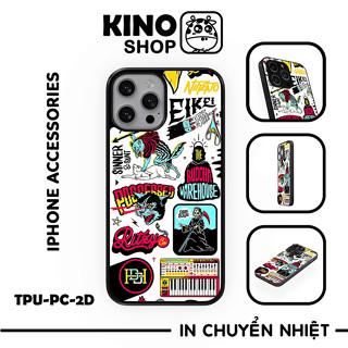 Ốp lưng IPhone KINOSHOP viền dẻo đen silicon TPU chống ố vàng , chống va đập [ KN107 ]