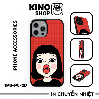 Ốp lưng IPhone KINOSHOP viền dẻo đen silicon TPU chống ố vàng , chống va đập [ KN129 ]