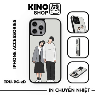 Ốp lưng IPhone KINOSHOP viền dẻo đen silicon TPU chống ố vàng , chống va đập [ KN195 ]