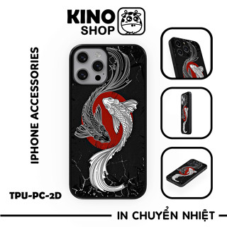 Ốp lưng IPhone KINOSHOP viền dẻo đen silicon TPU chống ố vàng , chống va đập [ KN232 ]