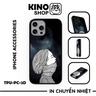 Ốp lưng IPhone KINOSHOP viền dẻo đen silicon TPU chống ố vàng , chống va đập [ KN50 ]