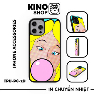 Ốp lưng IPhone KINOSHOP viền dẻo đen silicon TPU chống ố vàng , chống va đập [ KN61 ]