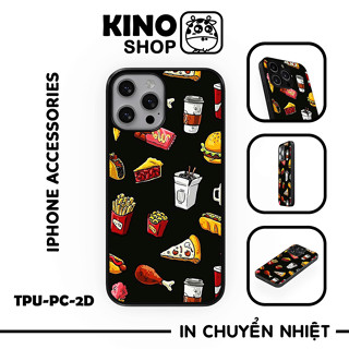 Ốp lưng IPhone KINOSHOP viền dẻo đen silicon TPU chống ố vàng , chống va đập [ KN27 ]