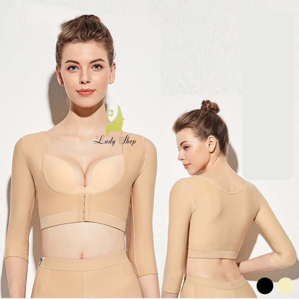 Áo gen định hình bắp tay sau phẫu thuật hút mỡ, giảm mỡ trước sau cánh tay, lưng vai.