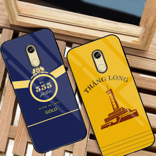 Ốp Lưng XIAOMI REDMI 5 PLUS Mặt kính sáng bóng, cao cấp Họa tiết 555