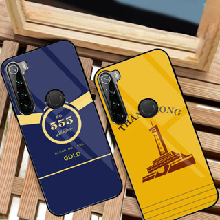 Ốp Lưng XIAOMI REDMI NOTE 8 Mặt kính sáng bóng, cao cấp Họa tiết 555