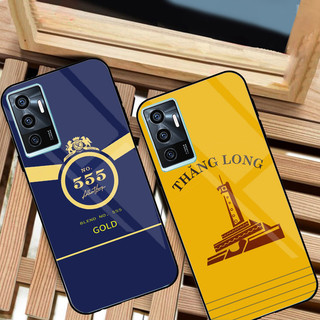Ốp Lưng VIVO V23E Mặt kính sáng bóng, cao cấp Họa tiết 555