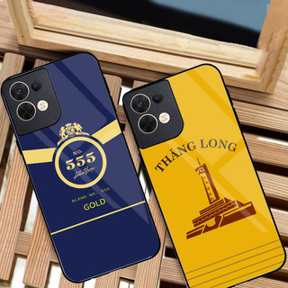 Ốp Lưng OPPO RENO 8 5G Mặt kính sáng bóng, cao cấp Họa tiết 555