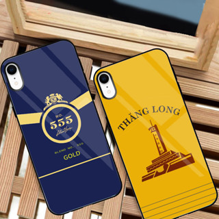 Ốp Lưng IPHONE XR Mặt kính sáng bóng, cao cấp Họa tiết 555