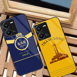 Ốp Lưng VIVO Y35 4G Mặt kính sáng bóng, cao cấp Họa tiết 555