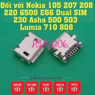 Chân sạc Nokia 105 207 208 220 Dual SIM 230 Asha 500 503 Lumia 710 808