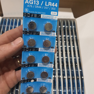 Vỉ 10 Pin cúc áo AG13 LR44 1.5V ANLALINE dung lượng thực độ bền cao pin máy tính pin đồng hồ pin đồ chơi