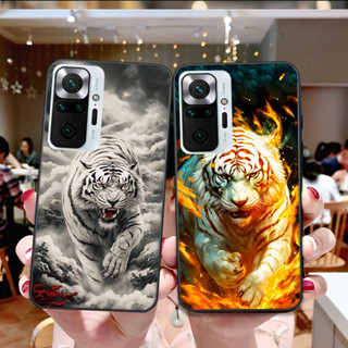 Ốp Xiaomi Redmi Note 10 4G / 10 5G / Note 10 Pro / Redmi 10 in hình họa tiết rồng hổ 3d đẹp chất