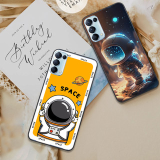 Ốp Oppo Reno 5 / 5 Pro / Reno 4 / 4 Pro in hình họa tiết phi hành gia cute dễ thương đẹp hot trend