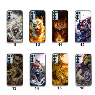 Ốp Oppo Reno 5 / 5 Pro / Reno 4 / 4 Pro in hình họa tiết rồng hổ 3d đẹp chất hot trend 2023
