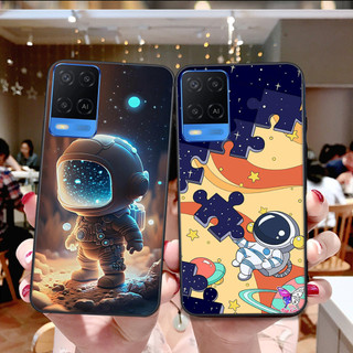 Ốp Oppo A54 4G / A55 4G / A55 5G / A94 / A95 in hình họa tiết phi hành gia cute dễ thương đẹp hot trend