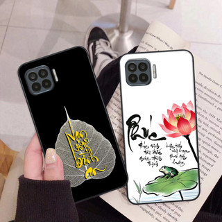 Ốp Oppo A73 / A93 in hình thư pháp Nhẫn, vạn sự bình an đẹp độc chất