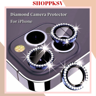 Cường lực đính đá kim cương bảo vệ camera iphone 11 pro max 12 pro max 13 pro max 14 pro max