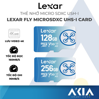 Thẻ nhớ microSDXC Lexar FLY UHS-I 128GB/ 256GB, lưu video 4K, tốc độ đọc 160MB/s, tốc độ ghi 90MB/s, BH 5 năm