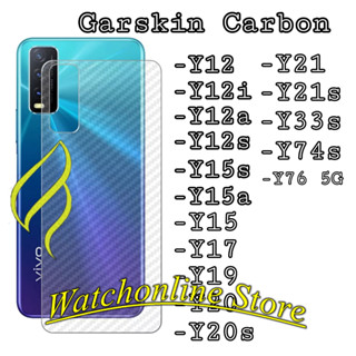Miếng dán Carbon mặt lưngVIVO Y15s Y15a Y15 Y17 Y19 Y21 Y21s Y33s Y31s Y53s Y74s Y12 Y12s Y12a Y12i Y15 Y51 Y76 5G