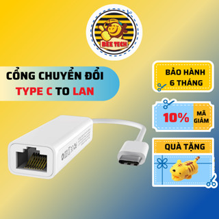 Adapter chuyển đổi từ cổng Type C sang cổng mạng LAN BT45 cho ĐT,tablet,tablet táo,laptop táo - BEETECH